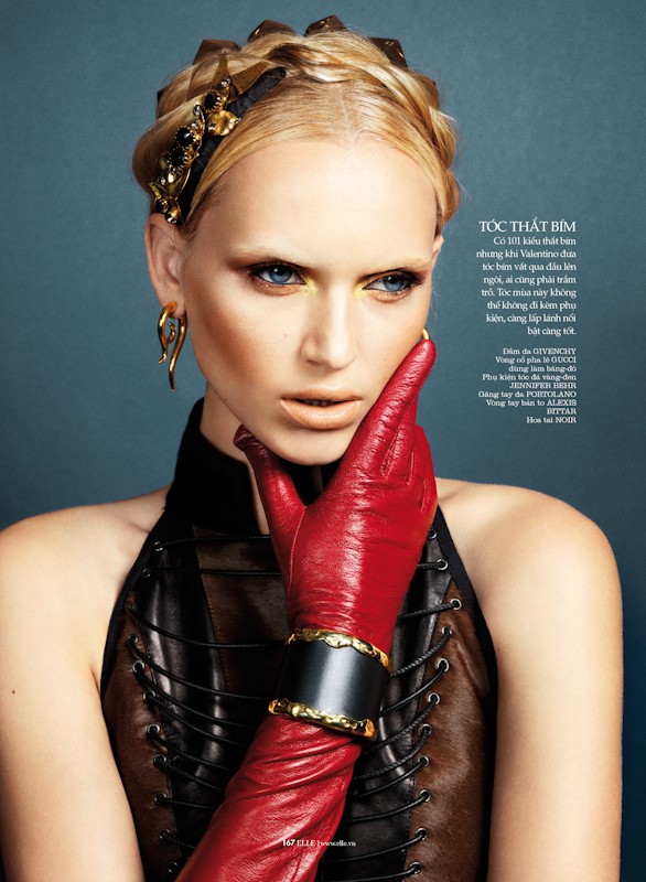 Valeria Dmitrienko Models Radiant Beauty for Elle Vietnam, Lensed by Stockton Johnson
