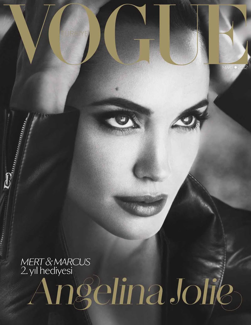 Vogue Turkey March 2012 Cover | Angelina Jolie by Mert & Marcus