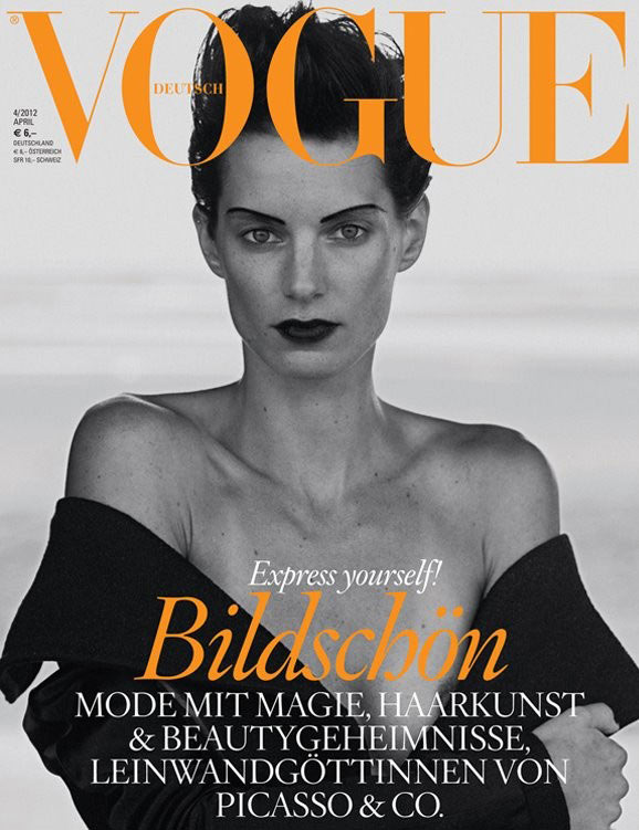 Vogue Germany April 2012 Cover | Iris Strubegger by Peter 