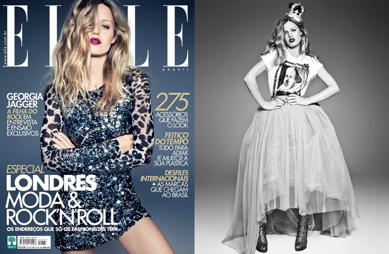 Georgia May Jagger by Jacques Dequeker for Elle Brazil April 2012
