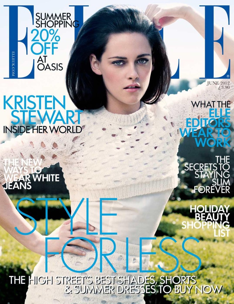 Kristen Stewart Covers Elle UK June 2012 in Jil Sander