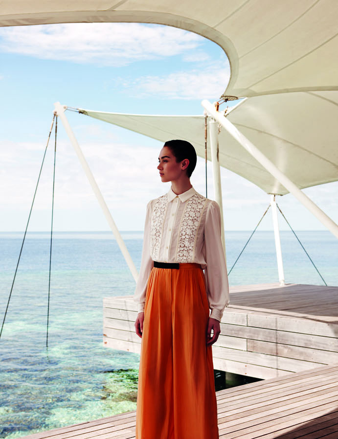 Caitlin Lomax Dons Tranquil Looks for Wee Khim's L’Officiel Singapore Shoot