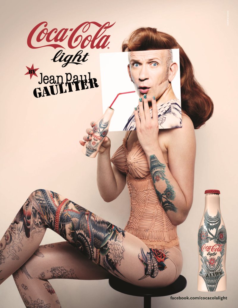 Jean Paul Gaultier's Tattoo Bottle for Diet Coke Debuts in New Campaign