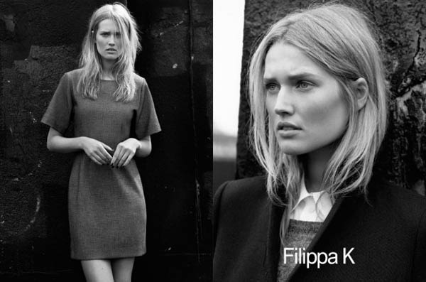Filippa K Fall 2011 Campaign Preview | Toni Garrn by Alasdair McLellan