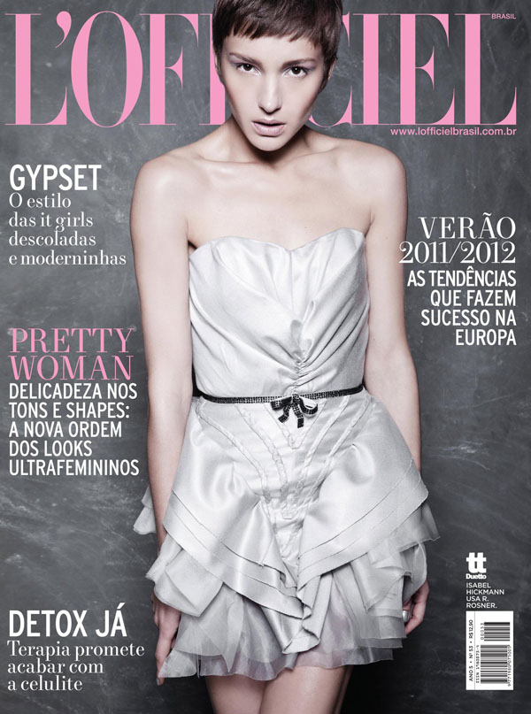 L'Officiel Brazil July 2011 Cover | Isabel Hickmann by Bruna Castanheira