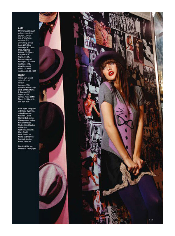 Kim Cloutier by Jamie Nelson for Cosmopolitan UK September 2010