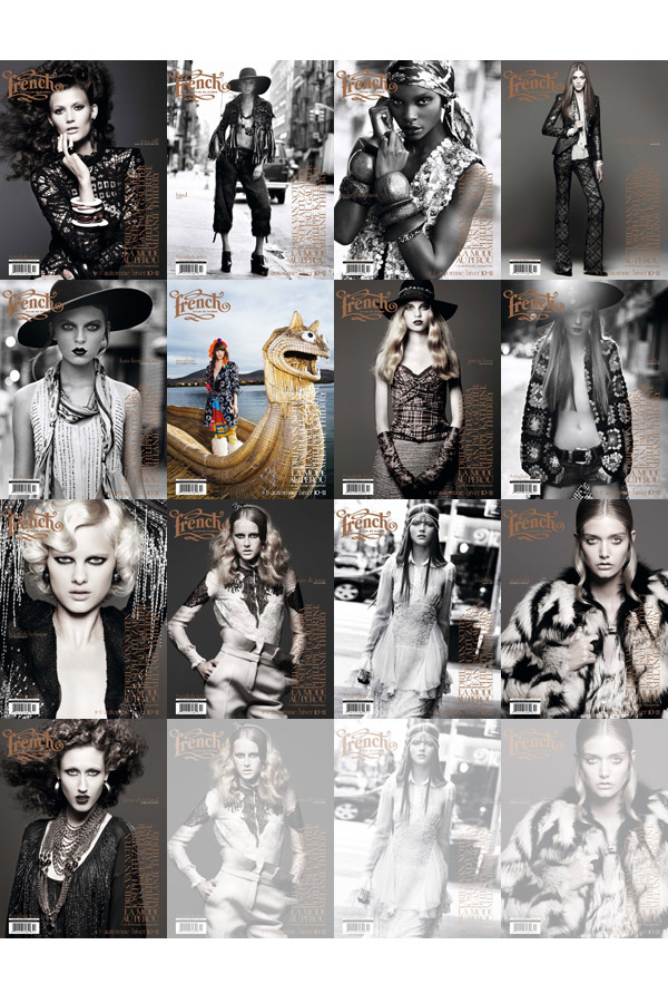 French Revue de Modes Fall / Winter 2010 Covers | 13 Models by Thierry Le Gouès