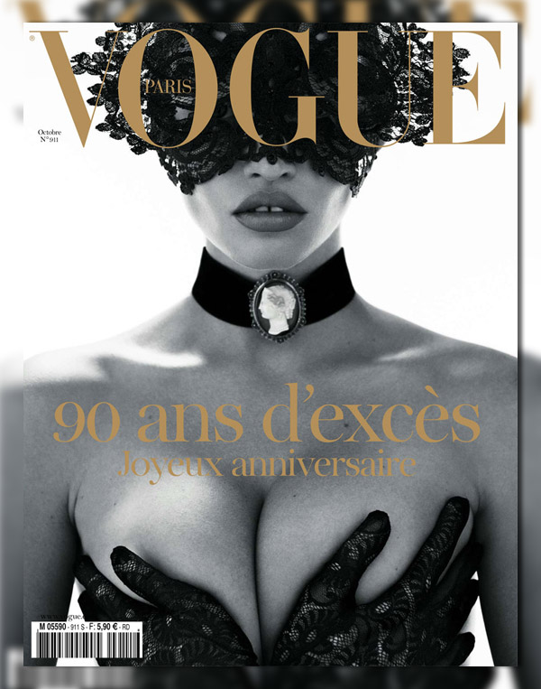 Vogue Paris October 2010 Cover | Lara Stone by Mert & Marcus