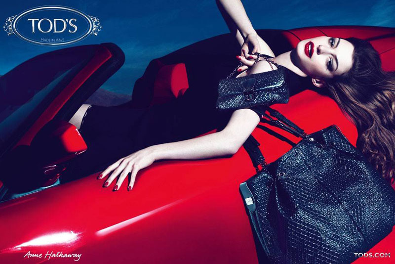 Anne Hathaway for Tod's Fall 2011 Signature Handbags Campaign by Mert & Marcus