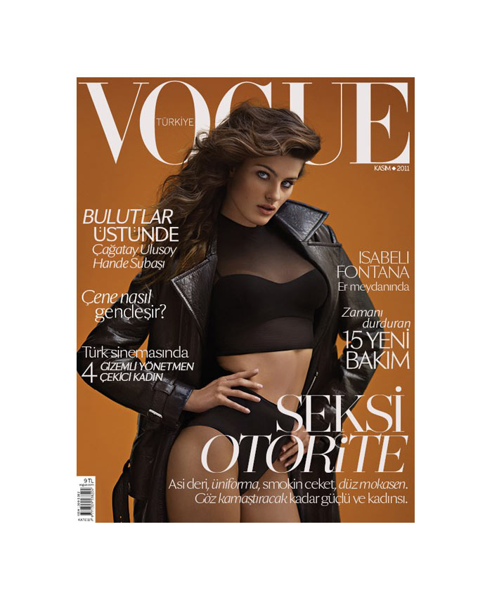 Vogue Turkey November 2011 Cover | Isabeli Fontana by Sebastian Faena