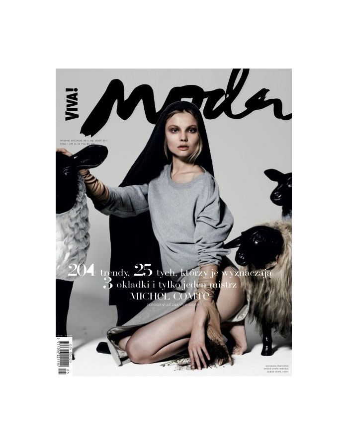 Viva! Moda Fall 2011 Cover | Magdalena Frackowiak, Tasha Tilberg & Elise Crombez by Michel Comte