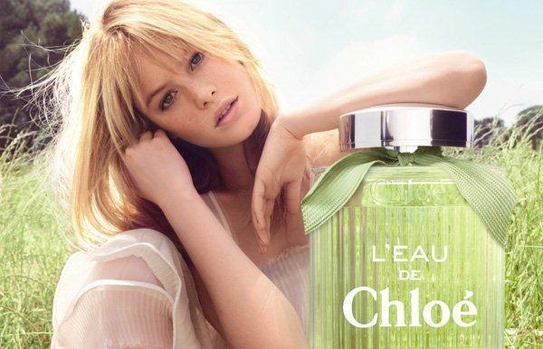 Camille Rowe for Chloé "L'eau De Chloé" Fragrance Campaign by Camilla Akrans