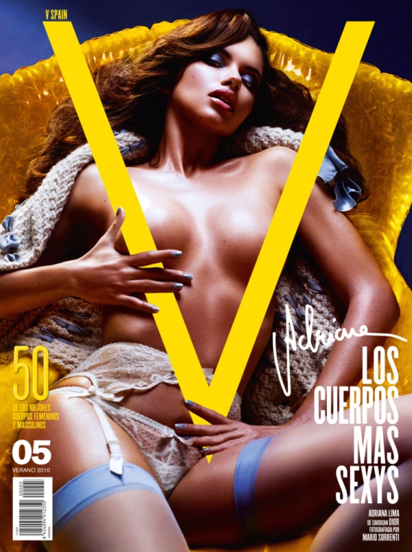 V Spain Summer 2010 Cover | Adriana Lima by Mario Sorrenti