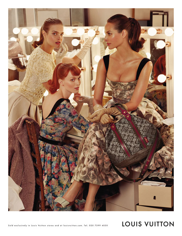 Louis Vuitton Fall 2010 Campaign | Christy Turlington, Natalia Vodianova & Karen Elson by Steven Meisel