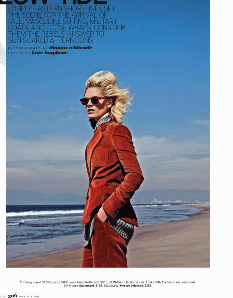Leah de Wavrin by Thomas Whiteside for Elle US May 2011