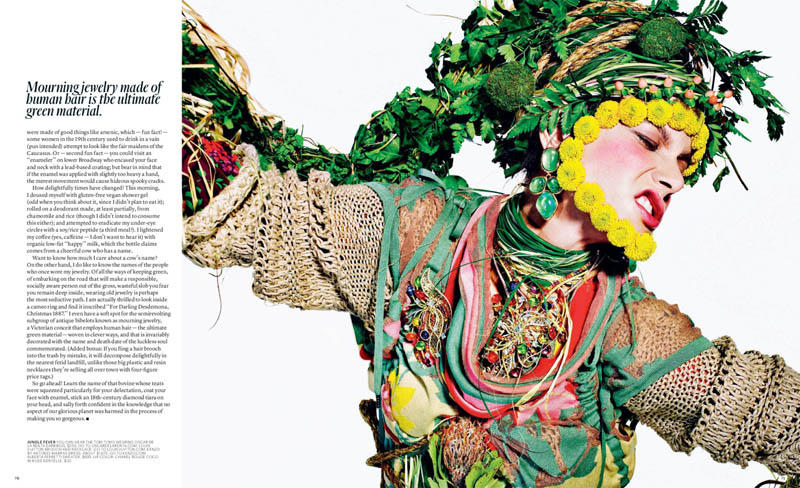 Tati Cotliar by Richard Burbridge for T Magazine Summer 2011
