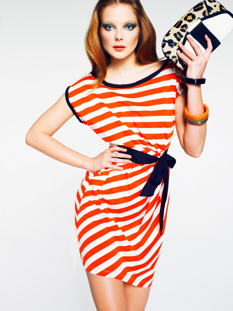 Eniko Mihalik for Mango Color & Stripes Lookbook