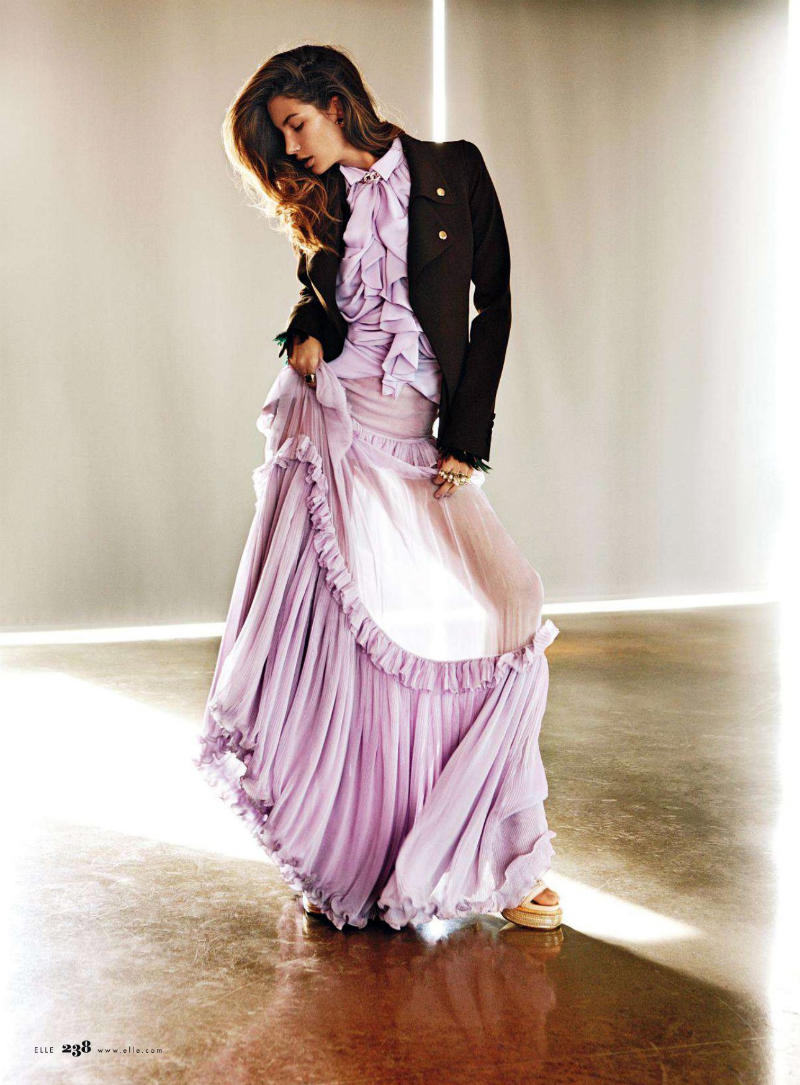 Lily Aldridge by Mark Pillai for Elle US June 2011