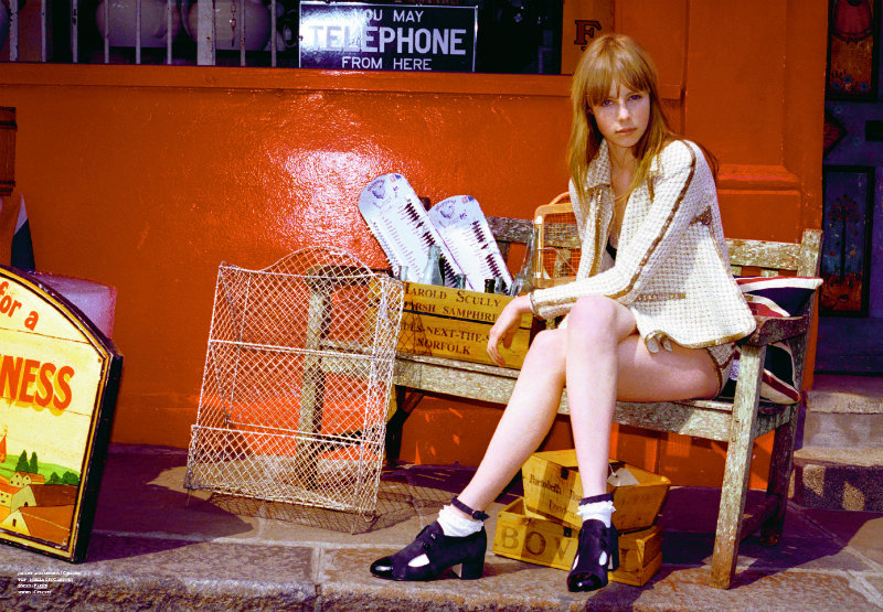 Edie Campbell by Viktor Vauthier for Tank Summer 2011