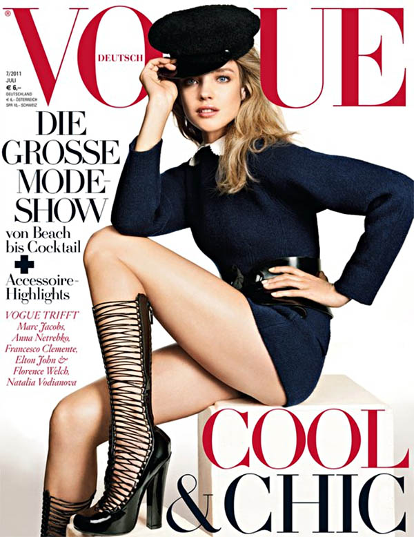 Natalia Vodianova in Louis Vuitton for Vogue Germany July 2011 (Cover)