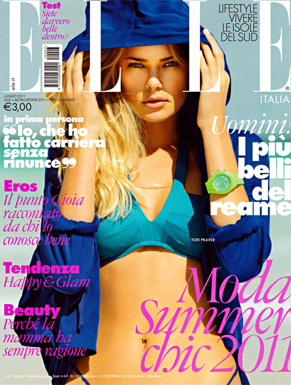 Elle Italia July 2011 Cover | Tori Praver by Kayt Jones